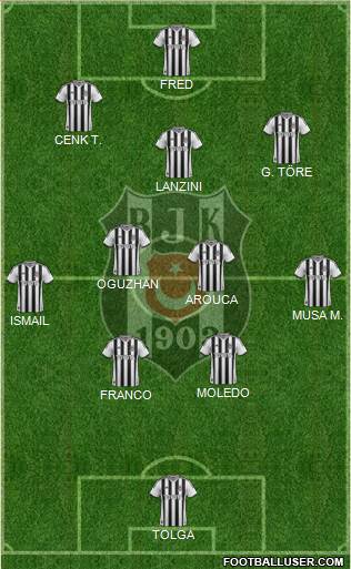 Besiktas JK Formation 2014