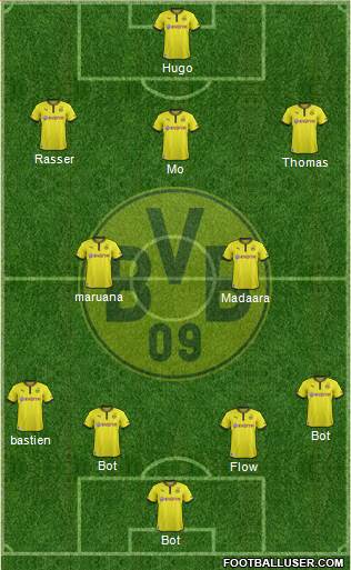 Borussia Dortmund Formation 2014