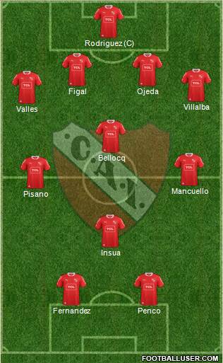 Independiente Formation 2014
