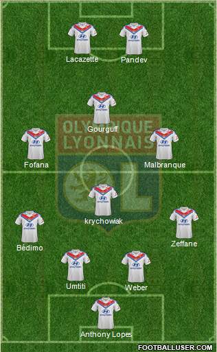 Olympique Lyonnais Formation 2014