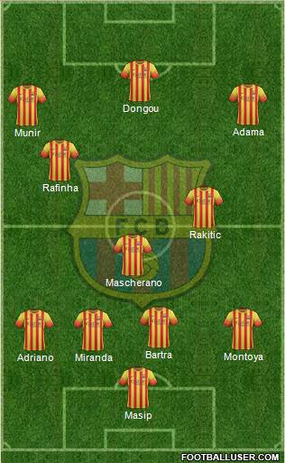 F.C. Barcelona Formation 2014