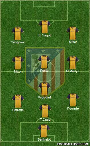 Atlético Madrid B Formation 2014
