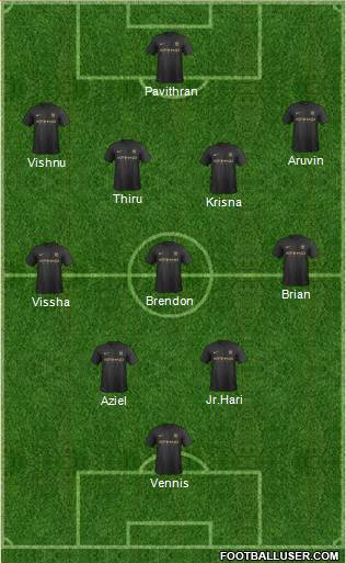 Manchester City Formation 2014