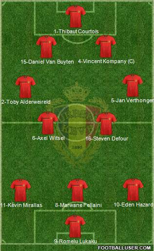Belgium Formation 2014