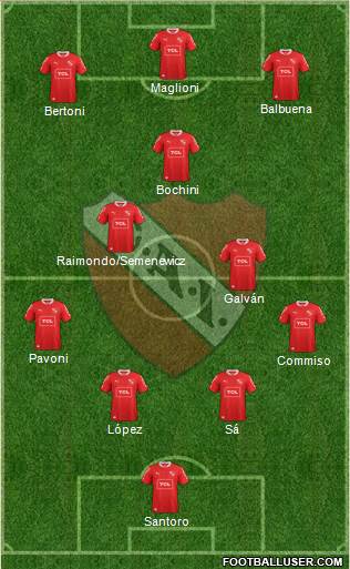 Independiente Formation 2014