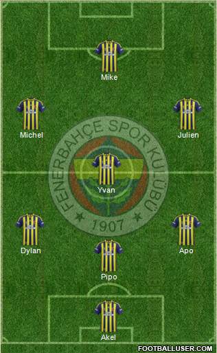 Fenerbahçe SK Formation 2014