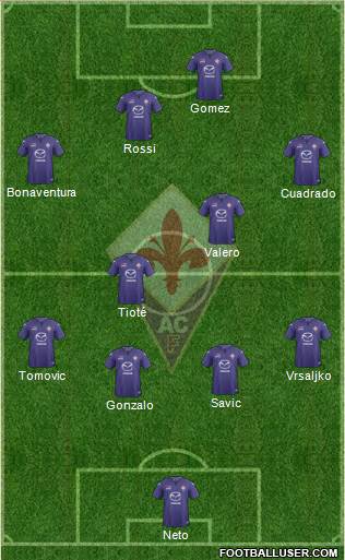 Fiorentina Formation 2014