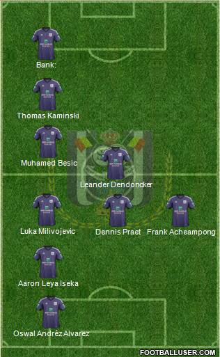 RSC Anderlecht Formation 2014
