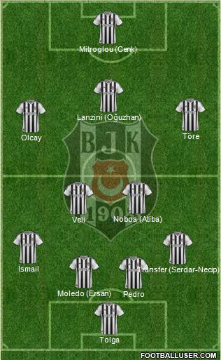 Besiktas JK Formation 2014