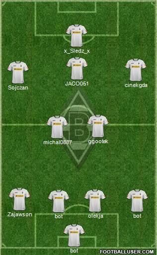 Borussia Mönchengladbach Formation 2014