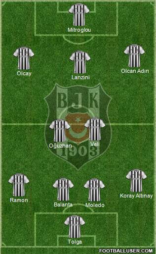 Besiktas JK Formation 2014