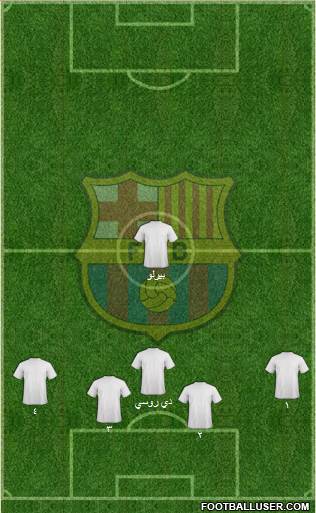 F.C. Barcelona Formation 2014