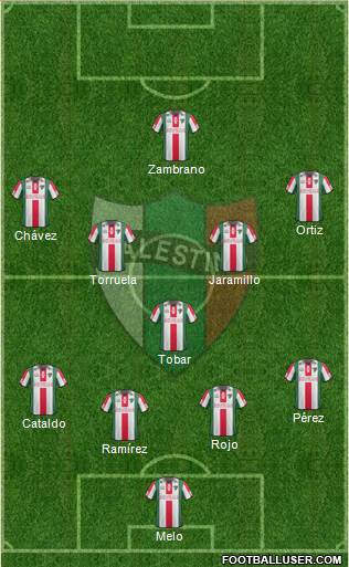 CD Palestino S.A.D.P. Formation 2014