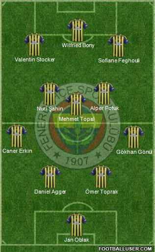 Fenerbahçe SK Formation 2014