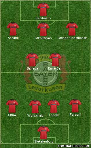 Bayer 04 Leverkusen Formation 2014