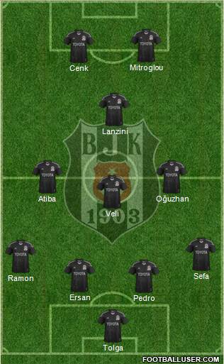 Besiktas JK Formation 2014