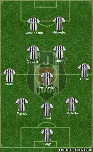 Besiktas JK Formation 2014