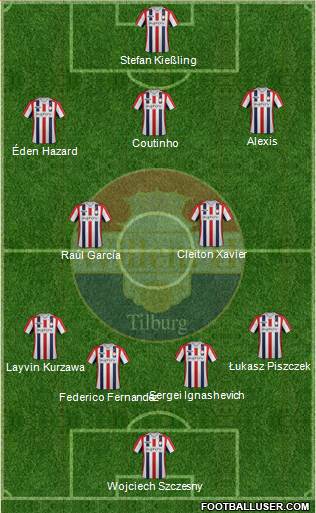 Willem II football formation