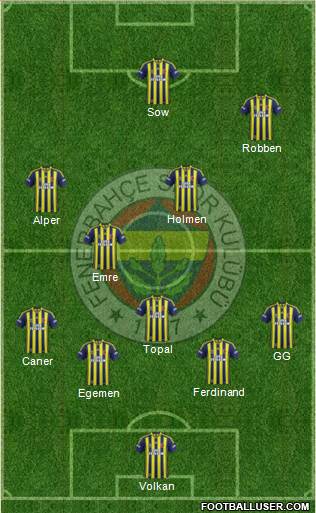Fenerbahçe SK Formation 2014