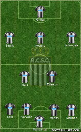 Sporting du Pays de Charleroi 4-2-3-1 football formation