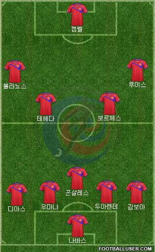 Costa Rica Formation 2014