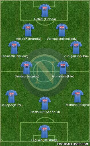 Napoli Formation 2014