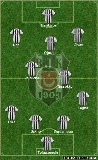 Besiktas JK Formation 2014