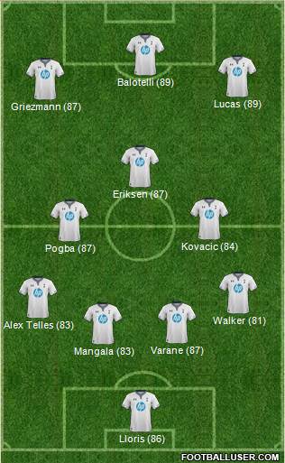Tottenham Hotspur Formation 2014