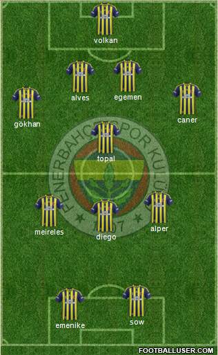 Fenerbahçe SK Formation 2014