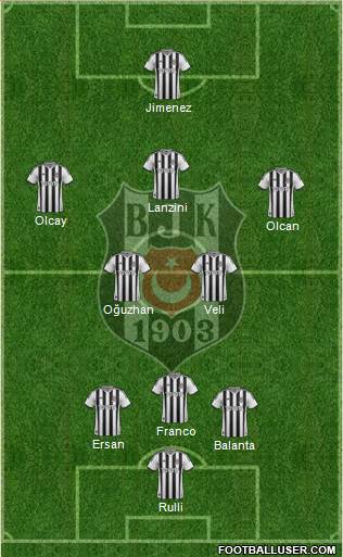 Besiktas JK Formation 2014