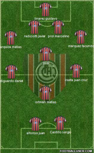 Chacarita Juniors Formation 2014