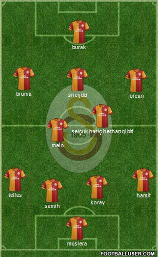 Galatasaray SK Formation 2014