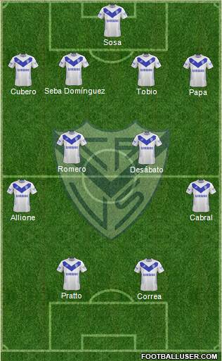 Vélez Sarsfield Formation 2014