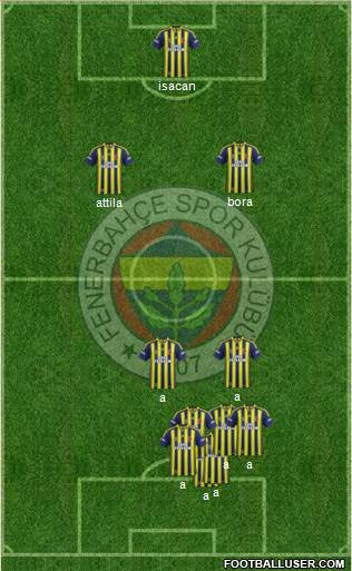 Fenerbahçe SK Formation 2014