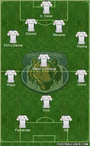 Tiro Federal de Rosario football formation