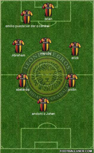 Club Universidad de Guadalajara Formation 2014