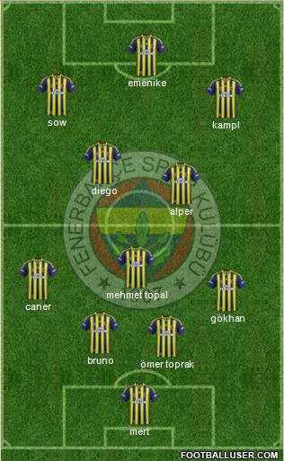 Fenerbahçe SK Formation 2014
