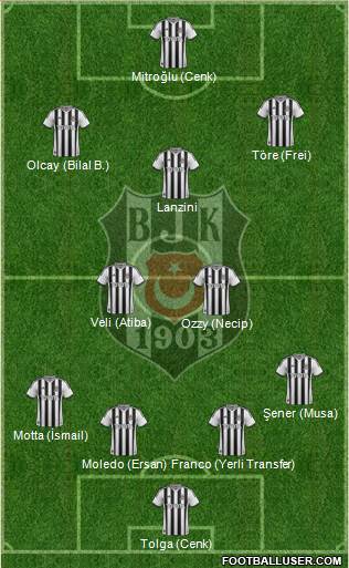 Besiktas JK Formation 2014