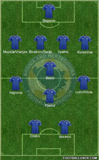 Bosnia and Herzegovina Formation 2014