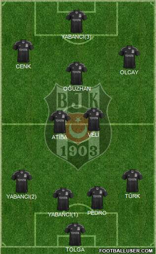 Besiktas JK Formation 2014