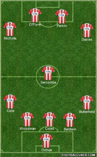 Exeter City football formation