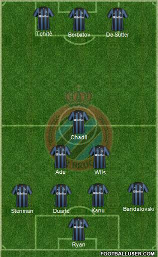Club Brugge KV Formation 2014