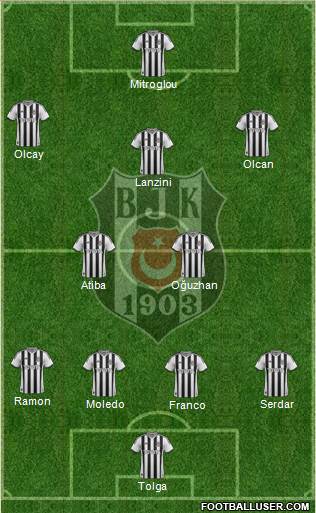 Besiktas JK Formation 2014