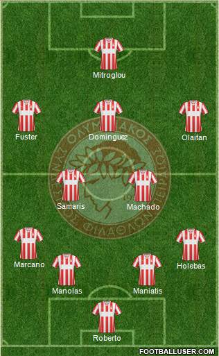 Olympiakos SF Piraeus Formation 2014