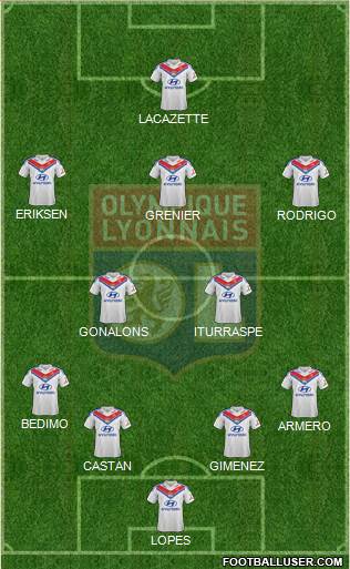 Olympique Lyonnais Formation 2014