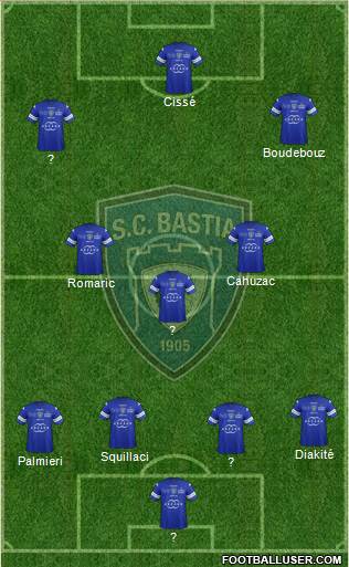 Sporting Club Bastia Formation 2014