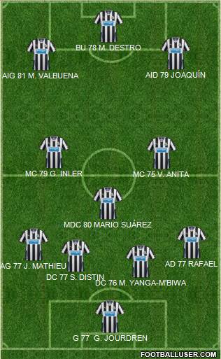 Newcastle United Formation 2014