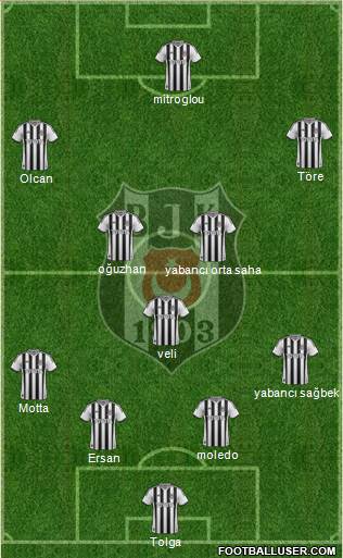 Besiktas JK Formation 2014