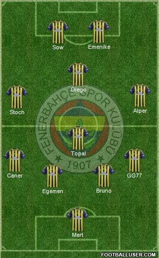Fenerbahçe SK Formation 2014