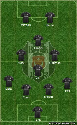 Besiktas JK Formation 2014